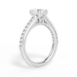 Frances Heart Cut Lab Grown Diamond Platinum Engagement Ring - View 3