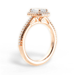 Jenny Emerald Cut Lab Grown Diamond 18Kt Rose Gold Engagement Ring - View 2