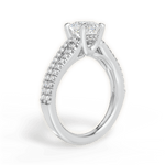 Jessica Asscher Cut Lab Grown Diamond 14Kt White Gold Engagement Ring - View 3