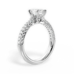 Kira Marquise Cut Lab Grown Diamond Platinum Engagement Ring - View 3