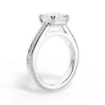 Denise Princess Cut Lab Grown Diamond Platinum Engagement Ring - View 3
