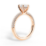 Lisa Pear Cut Lab Grown Diamond 18Kt Rose Gold Engagement Ring - View 2
