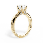 Florence Asscher Cut Lab Grown Diamond 18Kt Yellow Gold Engagement Ring - View 2