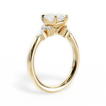 Cynthia Marquise Cut Lab Grown Diamond 18Kt Yellow Gold Engagement Ring - View 2