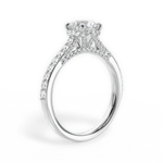 Laura Round Cut Lab Grown Diamond 14Kt White Gold Engagement Ring - View 2