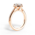 Jenny Round Cut Lab Grown Diamond 18Kt Rose Gold Engagement Ring - View 4