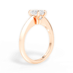 Diana Radiant Cut Lab Grown Diamond 18Kt Rose Gold Engagement Ring - View 4
