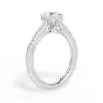 Christina Heart Cut Lab Grown Diamond 14Kt White Gold Engagement Ring - View 3