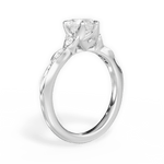 Cassie Heart Cut Lab Grown Diamond 18Kt White Gold Engagement Ring - View 2