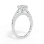 Anna Asscher Cut Lab Grown Diamond 14Kt White Gold Engagement Ring - View 3