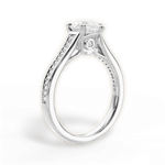 Delia Pear Cut Lab Grown Diamond 18Kt White Gold Engagement Ring - View 4