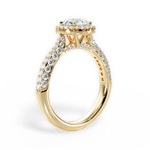 Lucy Round Cut Lab Grown Diamond 18Kt Yellow Gold Engagement Ring - View 2