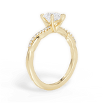 Charlotte Pear Cut Lab Grown Diamond 18Kt Yellow Gold Engagement Ring - View 2