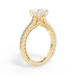 Gilda Pear Cut Lab Grown Diamond 18Kt Yellow Gold Engagement Ring - View 3