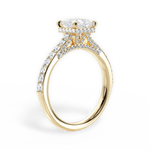 Laura Princess Cut Lab Grown Diamond 18Kt Yellow Gold Engagement Ring - View 2