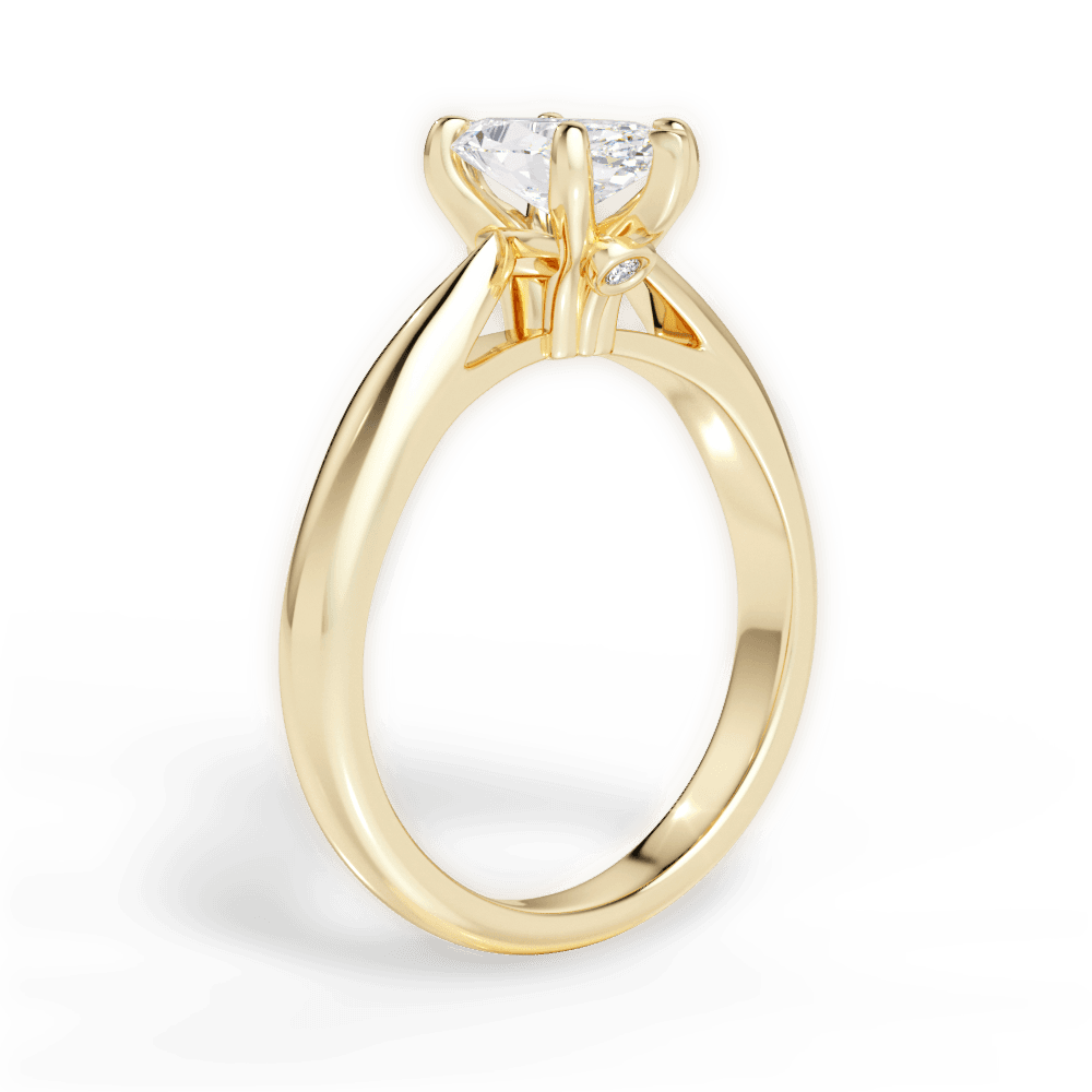 Dolores Marquise Cut Lab Grown Diamond 18Kt Yellow Gold Engagement Ring - View 2