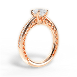 Donna Asscher Cut Lab Grown Diamond 18Kt Rose Gold Engagement Ring - View 3