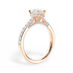 Laura Pear Cut Lab Grown Diamond 18Kt Rose Gold Engagement Ring - View 3