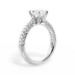 Kira Radiant Cut Lab Grown Diamond 14Kt White Gold Engagement Ring - View 3