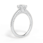 Caroline Pear Cut Lab Grown Diamond 18Kt White Gold Engagement Ring - View 3