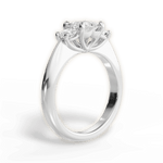 Dorothy Princess Cut Lab Grown Diamond 14Kt White Gold Engagement Ring - View 4
