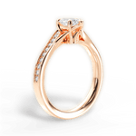 Elise Marquise Cut Lab Grown Diamond 18Kt Rose Gold Engagement Ring - View 4