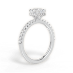 Isabella Asscher Cut Lab Grown Diamond Platinum Engagement Ring - View 2