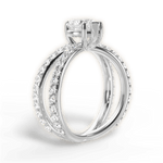 Lauren Heart Cut Lab Grown Diamond 14Kt White Gold Engagement Ring - View 4