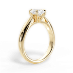 Colleen Oval Cut Lab Grown Diamond 18Kt Yellow Gold Engagement Ring - View 3