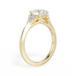 Celeste Oval Cut Lab Grown Diamond 18Kt Yellow Gold Engagement Ring - View 3
