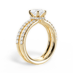 Christie Oval Cut Lab Grown Diamond 18Kt Yellow Gold Engagement Ring - View 2
