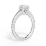 Janet Pear Cut Lab Grown Diamond 14Kt White Gold Engagement Ring - View 2