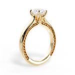 Carrie Oval Cut Lab Grown Diamond 18Kt Yellow Gold Engagement Ring - View 2