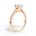 Dana Pear Cut Lab Grown Diamond 18Kt Rose Gold Engagement Ring - View 4