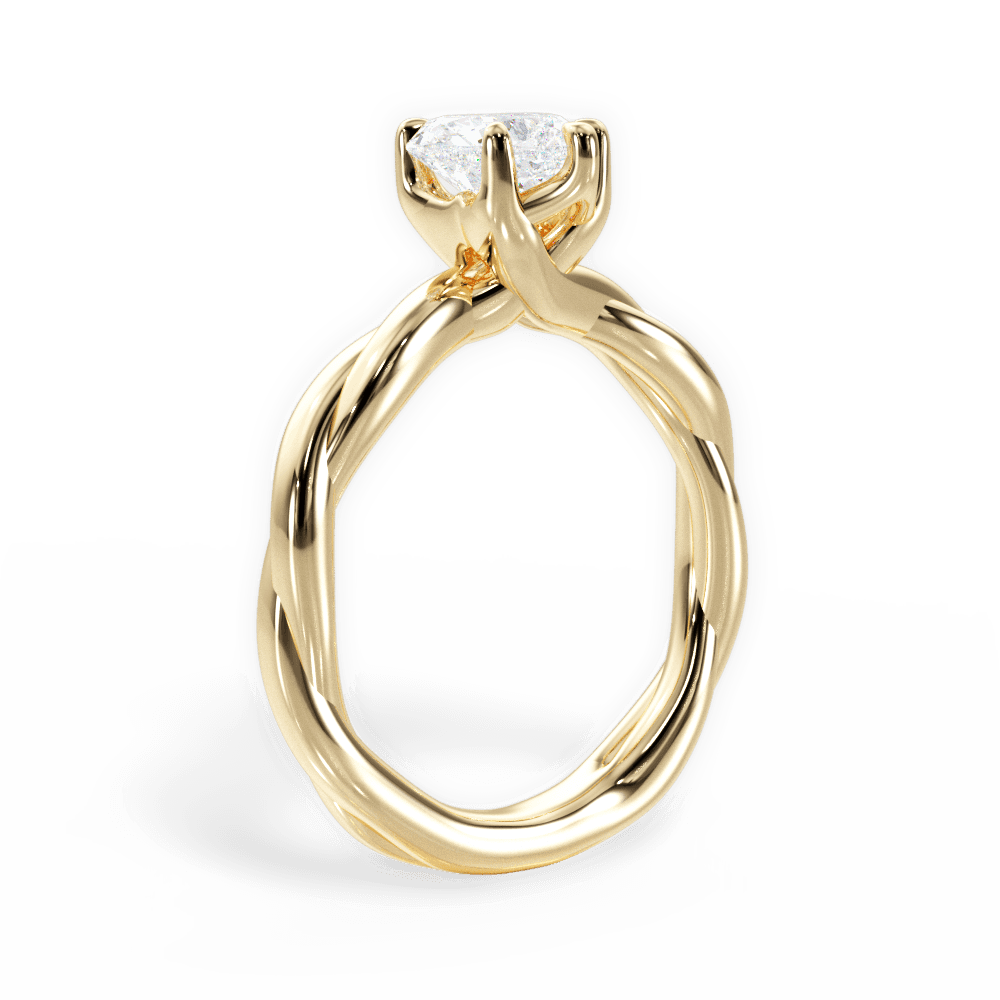 Bianca Heart Cut Lab Grown Diamond 18Kt Yellow Gold Engagement Ring - View 2