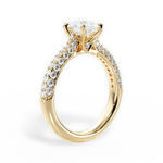 Kira Pear Cut Lab Grown Diamond 18Kt Yellow Gold Engagement Ring - View 2