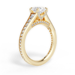 Leslie Oval Cut Lab Grown Diamond 18Kt Yellow Gold Engagement Ring - View 4
