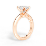 Elaine Emerald Cut Lab Grown Diamond 18Kt Rose Gold Engagement Ring - View 3