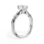 Claire Pear Cut Lab Grown Diamond 14Kt White Gold Engagement Ring - View 3