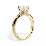 Florence Oval Cut Lab Grown Diamond 18Kt Yellow Gold Engagement Ring - View 2