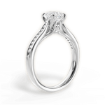 Elena Asscher Cut Lab Grown Diamond 14Kt White Gold Engagement Ring - View 2