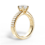Kayla Round Cut Lab Grown Diamond 18Kt Yellow Gold Engagement Ring - View 2