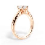 Colleen Heart Cut Lab Grown Diamond 18Kt Rose Gold Engagement Ring - View 3