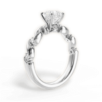 Emma Asscher Cut Lab Grown Diamond 18Kt White Gold Engagement Ring - View 2