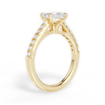 Diane Emerald Cut Lab Grown Diamond 18Kt Yellow Gold Engagement Ring - View 2