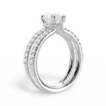 Christie Heart Cut Lab Grown Diamond Platinum Engagement Ring - View 3