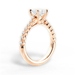 Dana Princess Cut Lab Grown Diamond 18Kt Rose Gold Engagement Ring - View 3