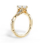 Geraldine Marquise Cut Lab Grown Diamond 18Kt Yellow Gold Engagement Ring - View 2