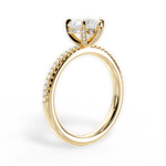 Helen Heart Cut Lab Grown Diamond 18Kt Yellow Gold Engagement Ring - View 3