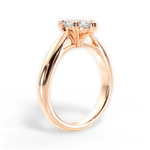 Gillian Marquise Cut Lab Grown Diamond 18Kt Rose Gold Engagement Ring - View 2